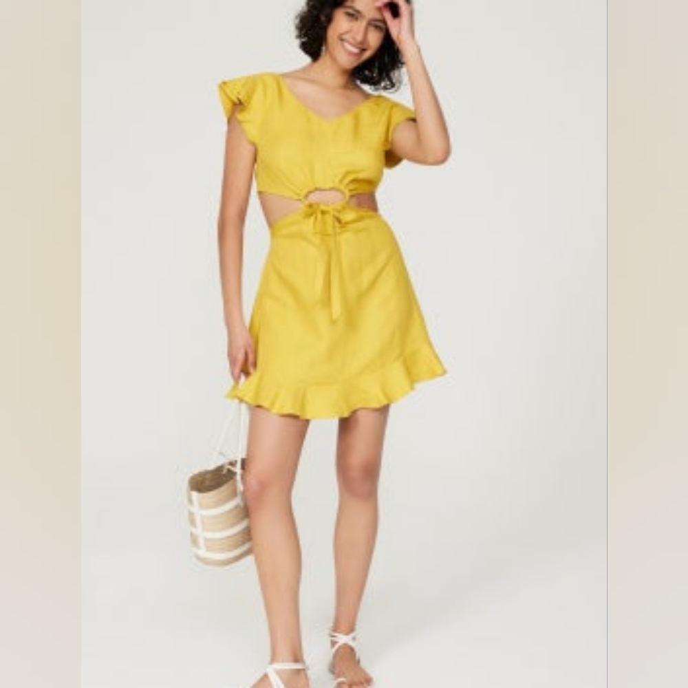 Yellow High-Low Sundress